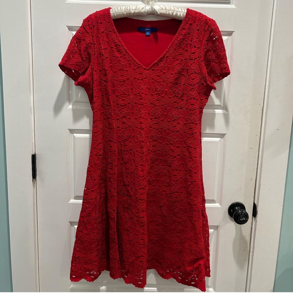 red dress